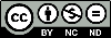 Creative Commons Attribution-NonCommercial-NoDerivatives